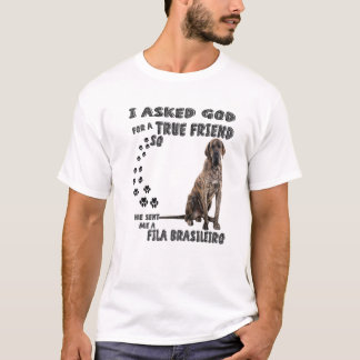Fila Brasileiro Quote Mom Dad Print, Brazilian Mas T-Shirt