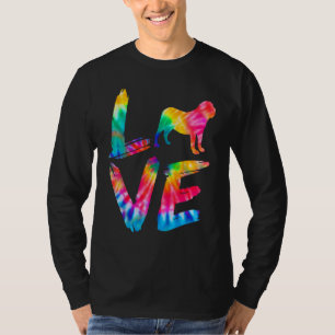 Fila Brasileiro Tie Dye Love Dog Mom Dad T-Shirt