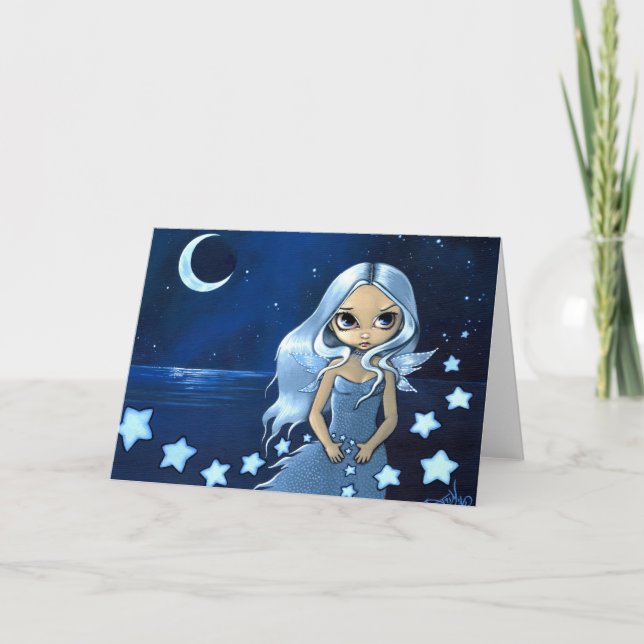 "Fileur carte de voeux d'étoiles" (Devant)