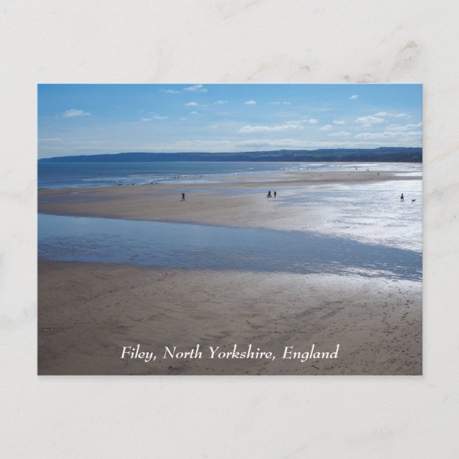 Filey Beach, North Yorkshire, Angleterre, Carte po (Devant)