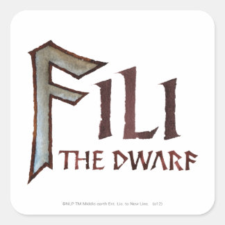 Fili Name Square Sticker