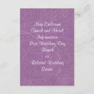 Filigree Butterfly Enclosure Card in Purple