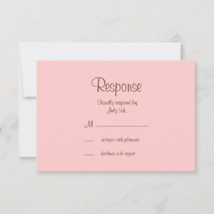 Filigree Butterfly RSVP en Brown