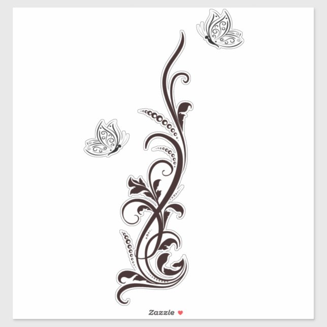 Filigree Floral Butterfly (Sheet)