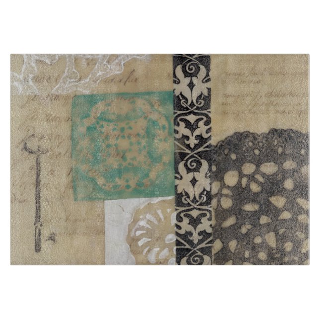 Filigree & Key II Cutting Board (Front)
