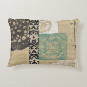 Filigree & Key II Decorative Pillow