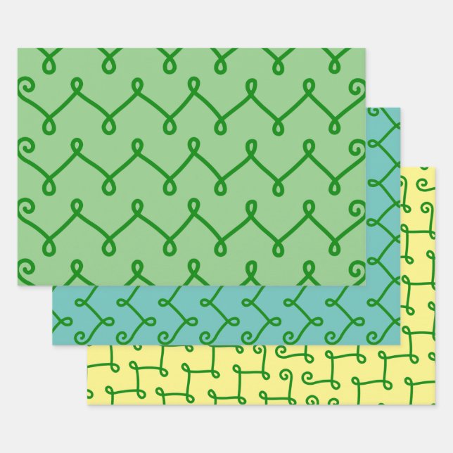 Filigree Lines Fun Art Wrap papier artisanal (Lot)