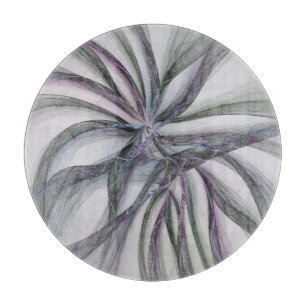 Filigree Motions Modern Abstract Swinging Fractal Cutting Board