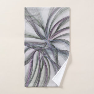 Filigree Motions Modern Abstract Swinging Fractal Hand Towel