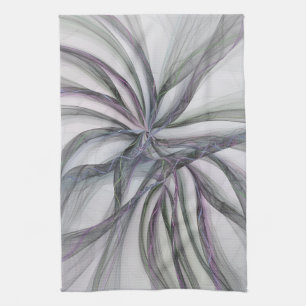 Filigree Motions Modern Abstract Swinging Fractal Kitchen Towel