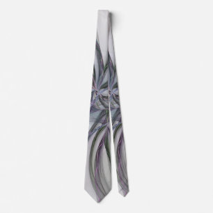 Filigree Motions Modern Abstract Swinging Fractal Tie