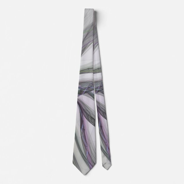 Filigree Motions Modern Abstract Swinging Fractal Tie (Front)