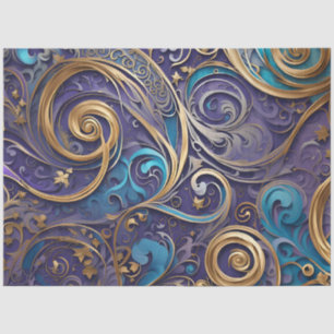 filigree spirals tissue paper