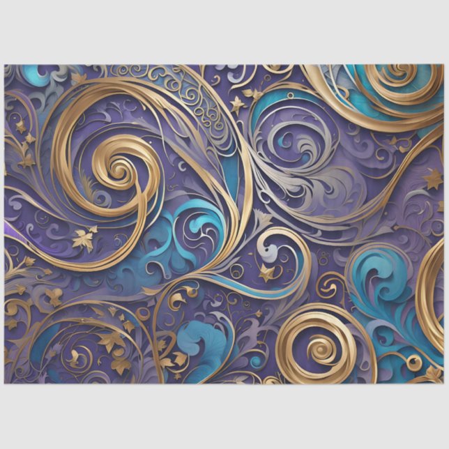 filigree spirals tissue paper (Front)