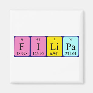 Filipa periodic table name magnet