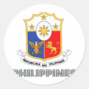 Filipina Emblem Classic Round Sticker