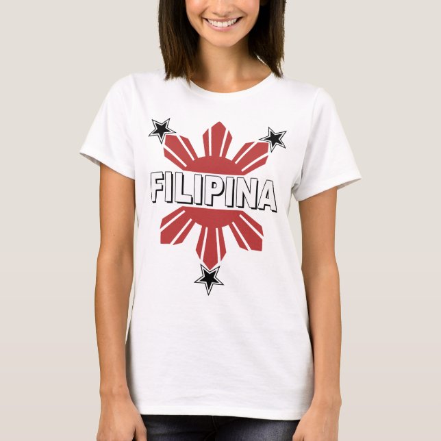Filipina Sun and Star T-Shirt (Front)