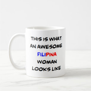 filipina woman, awesome Mug