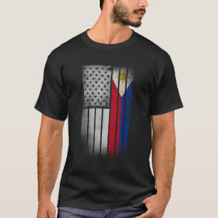 Filipino American Flag Filipino Flag Long Sleeve S T-Shirt