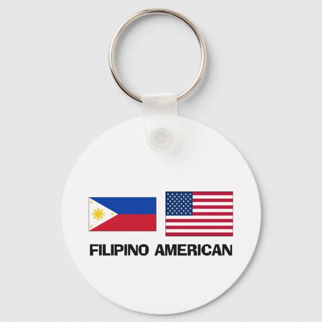 Filipino American Keychain (Front)