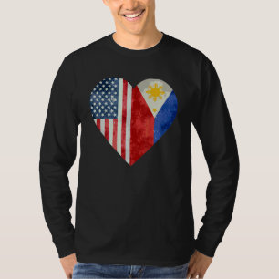 Filipino American Philippines Flag American Filipi T-Shirt