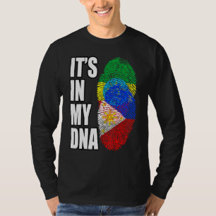 Filipino And Ethiopian Mix DNA Flag Heritage T-Shirt