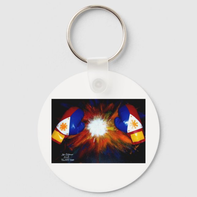 FILIPINO BOXER - BOXING PRIDE OF THE PHILIPPINES KEYCHAIN (Front)