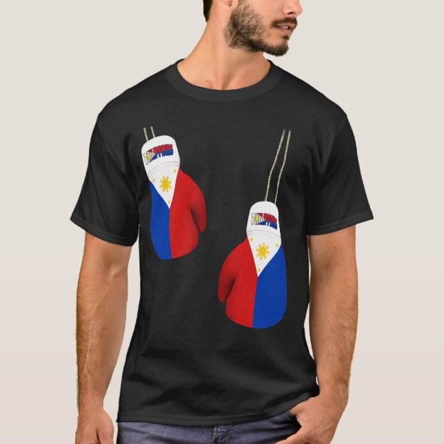 filipino boxing gloves T-Shirt (Front)