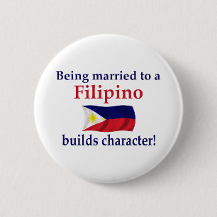 Filipino Builds Character 2 Inch Round Button