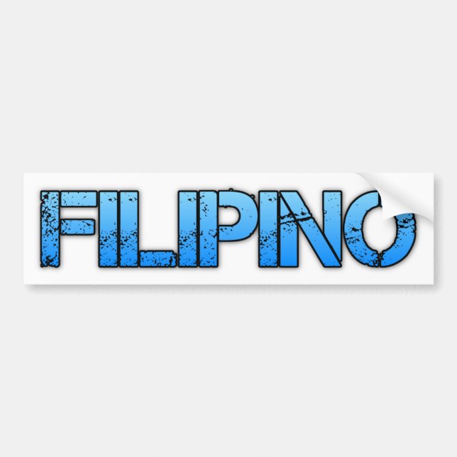 FILIPINO BUMPER STICKER (Front)