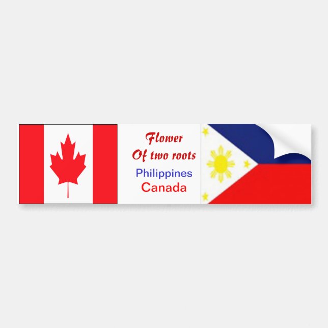 Filipino-canadian bumper stickers (Front)
