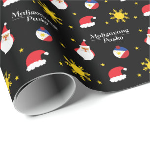 Filipino Christmas Maligayang Pasko Wrapping Paper