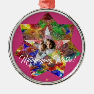 Filipino Colourful Star Lantern Style, Girly Metal Ornament
