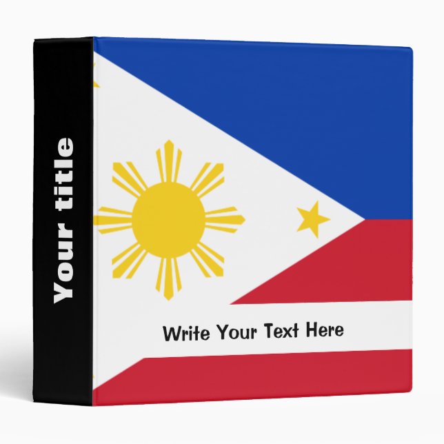 Filipino flag binder (Front/Spine)