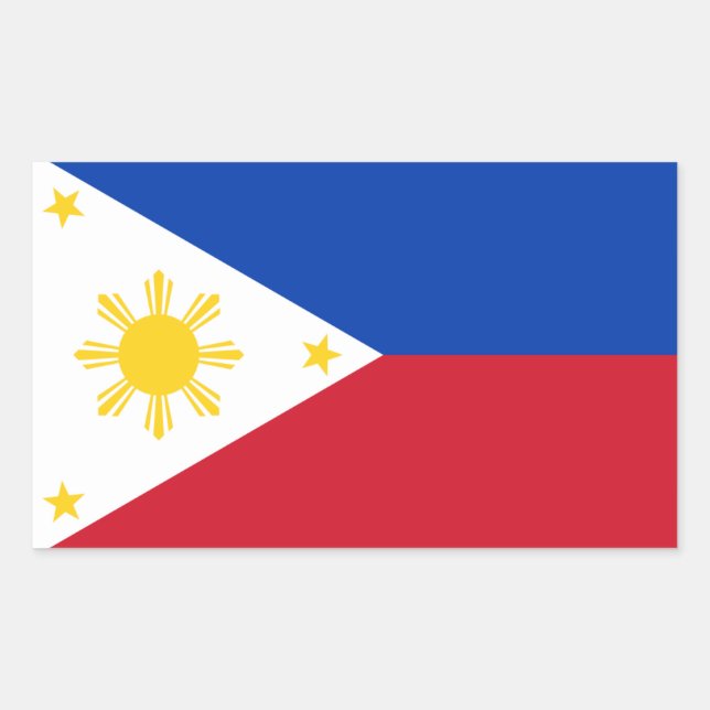 Filipino Flag, Flag of the Philippines Sticker (Front)