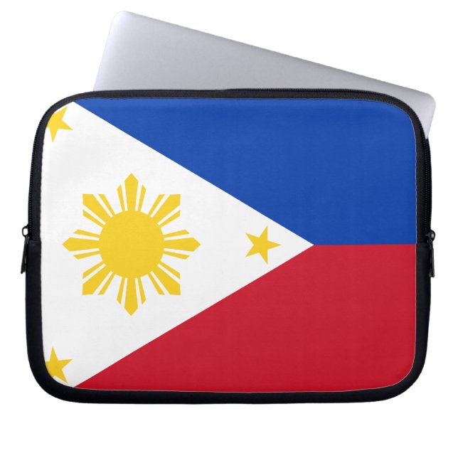 Filipino Flag Laptop Sleeve (Front)