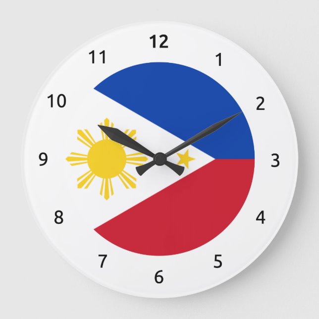 Filipino flag Wall Clocks (Front)