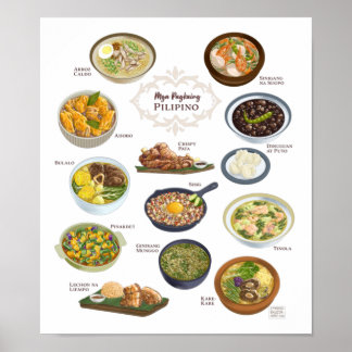 Filipino Food / Dishes / Cusine Poster