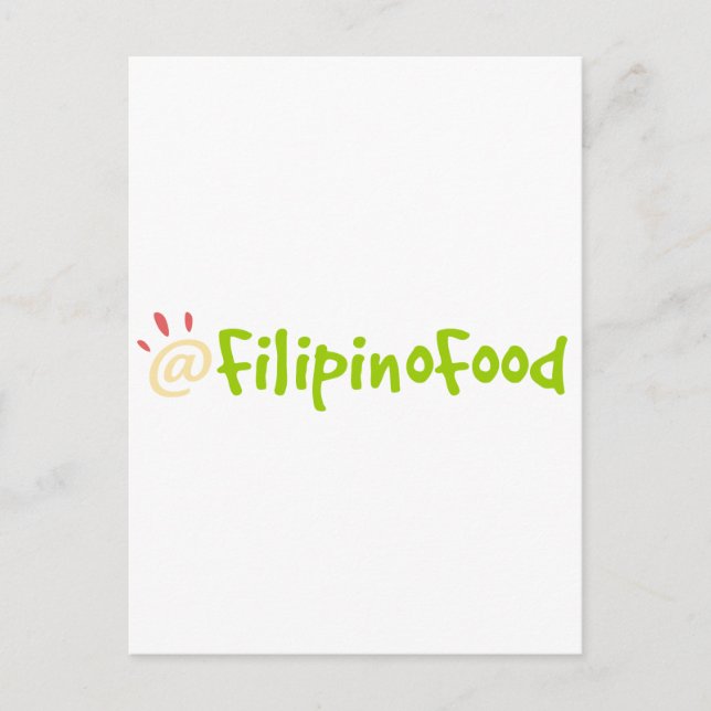 Filipino Food Postcard (Front)