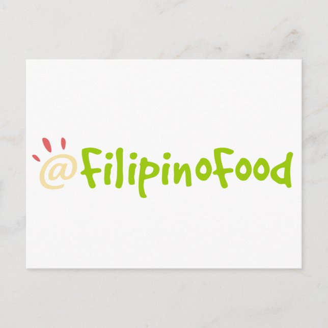 Filipino Food Postcard (Front)