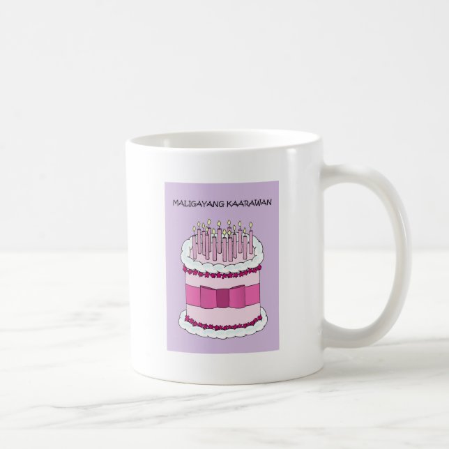 Filipino Happy Birthday Maligayang Kaarawan Coffee Mug (Right)