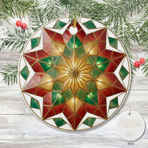 Filipino Parol Christmas Keepsake  Ceramic Ornament