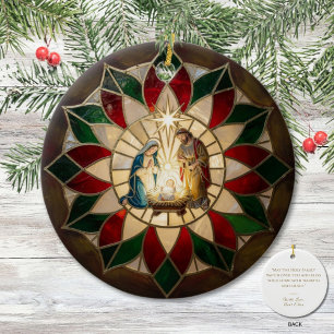 Filipino Parol Nativity Christmas Ornament Holy