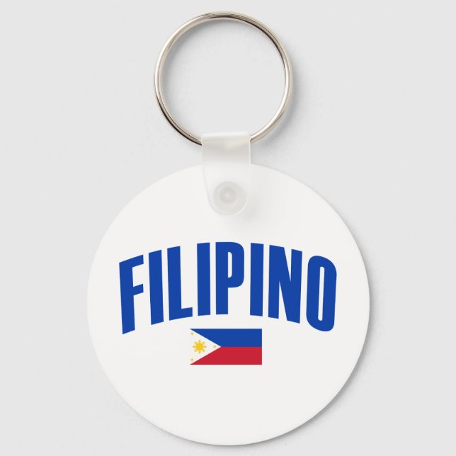 Filipino Philippine Flag Keychain (Front)