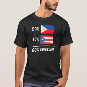 Filipino Puerto Rican Flag Philippines Puerto Rico T-Shirt