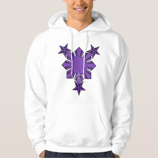 Filipino Sun and Stars Hoody Purple