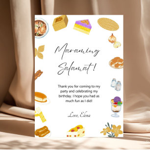 Filipino Thank You Card Philippines Food Theme