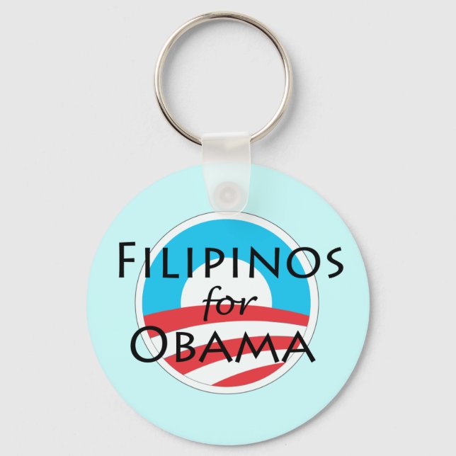 Filipinos for Obama Keychain (Front)
