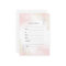 Fill in invitation pink gold floral watercolor