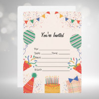 Fill In The Blank Birthday Invitation